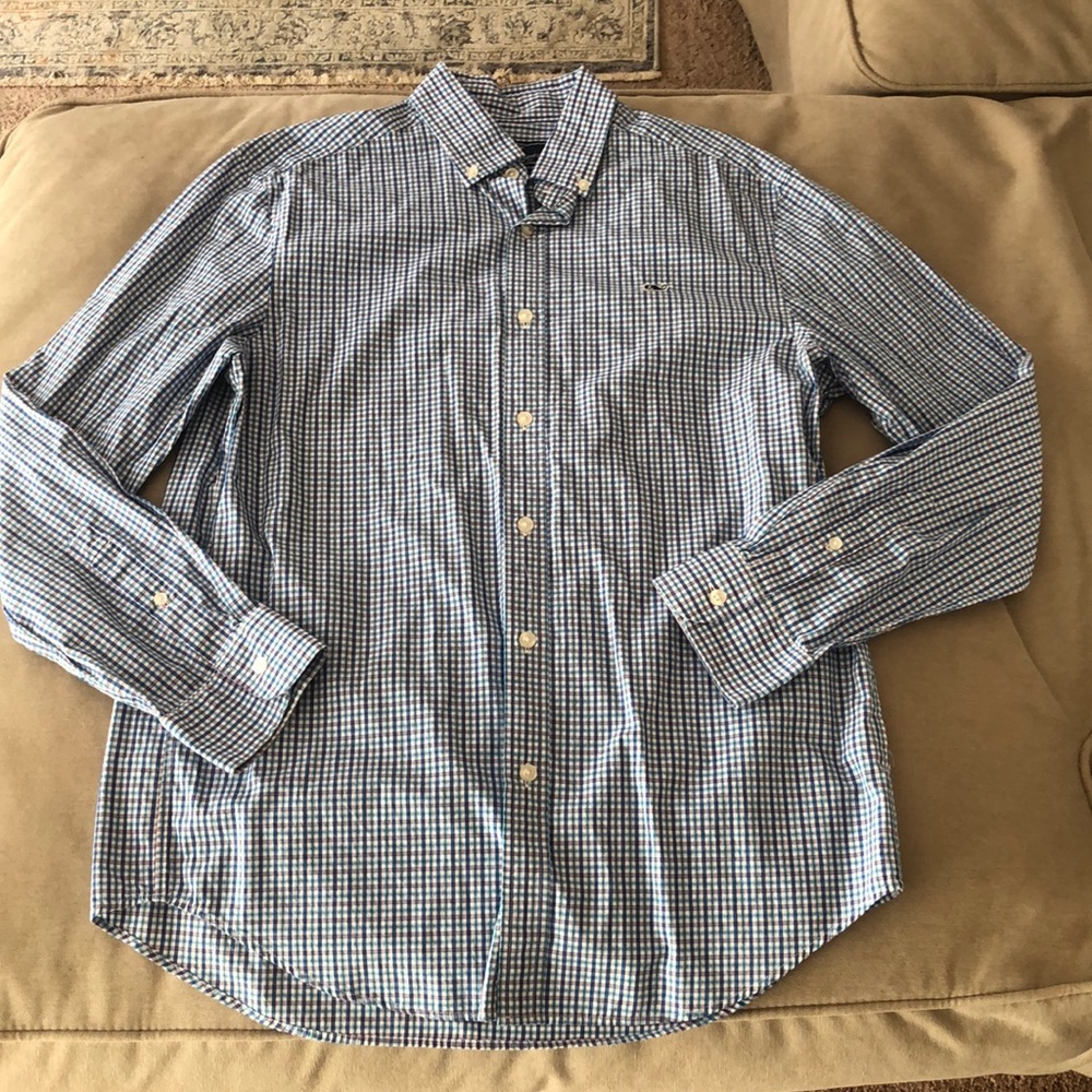 Vineyard Vines Button Up Whale Shirt
